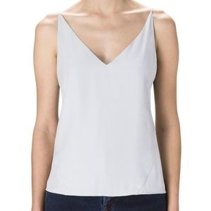 J Brand - Lucy Silk Camisole, Light Blue, M